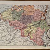 Map of Belgium from 1928