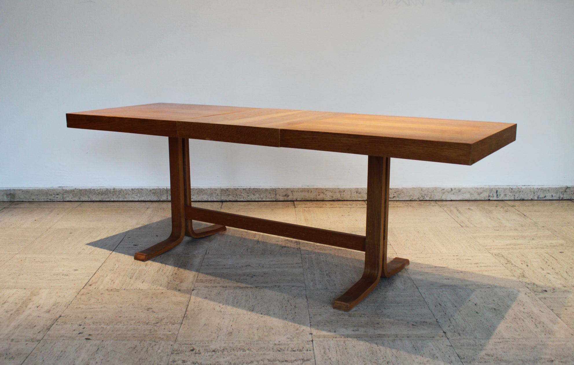 Extended coffee table by Drevopodnik Holesov, Czech Republic, 1970.