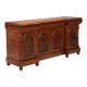 Victorian buffet in mahogany with 3 drawers, Italy, 19th century.