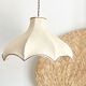 Suspension en tissu beige et marron