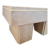 Travertine coffee table
