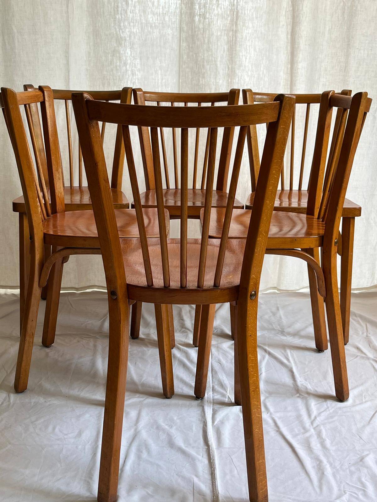 Set of 6 Baumann bistro chairs