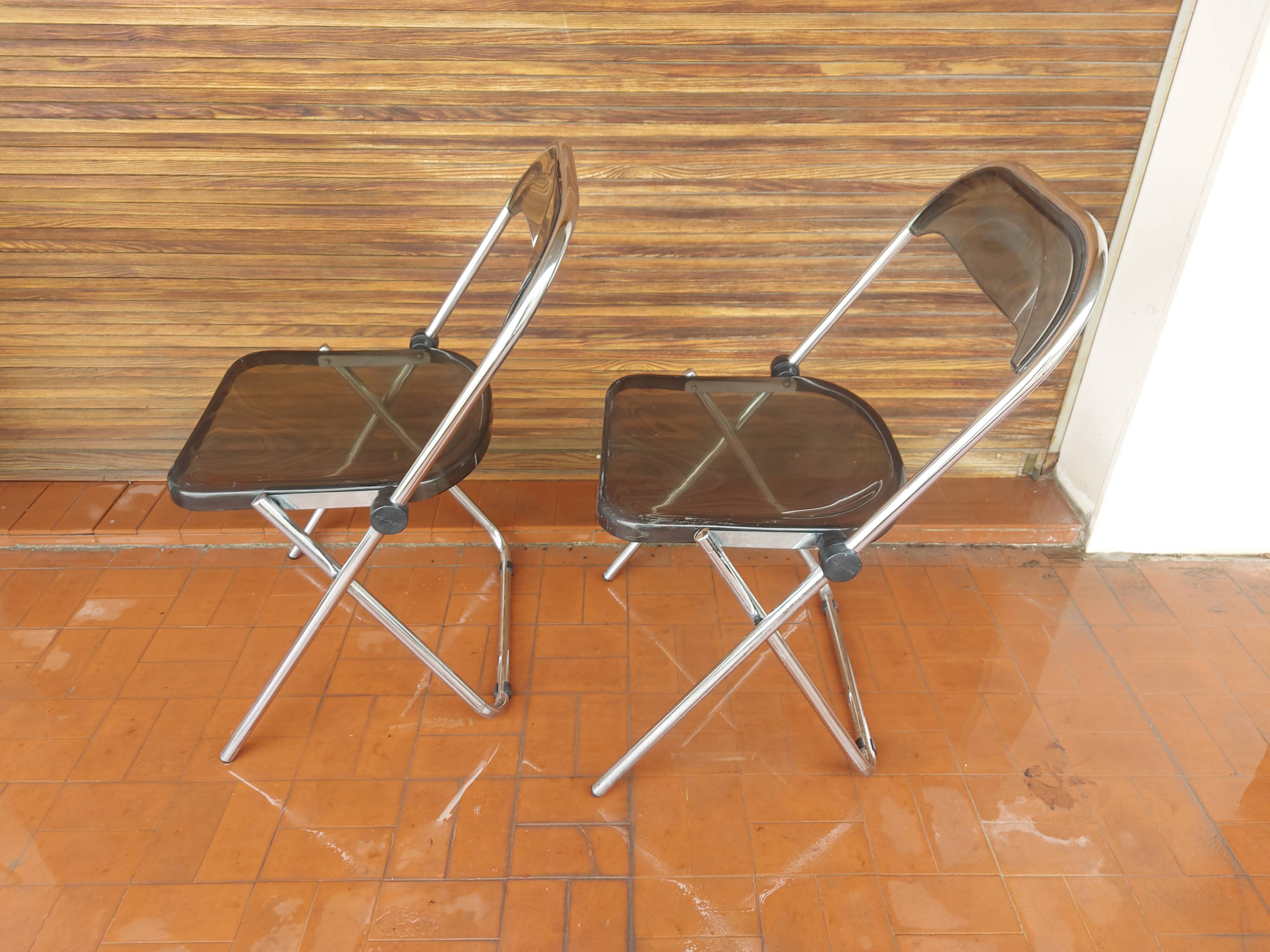2 folding chairs in plexi , Itialienne , 2inn in Lissone