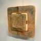 Rare large vintage brutalist ceramic wall light 1970