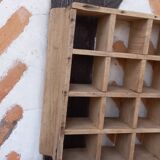 Wooden wall shelf 16 boxes