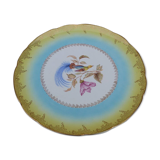 Large round dish 1900 Digoin - Sarreguemine Bird of the Islands