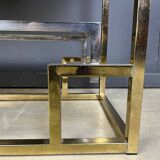 Vintage brass and chrome wall unit, 1970s