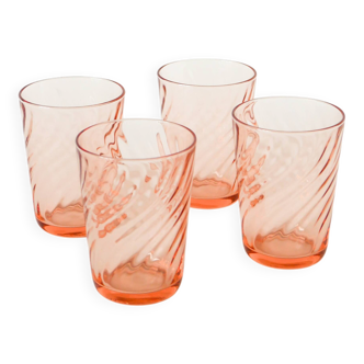 Set of 4 Rosaline water glasses, 1970