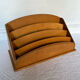 Wooden mail rack