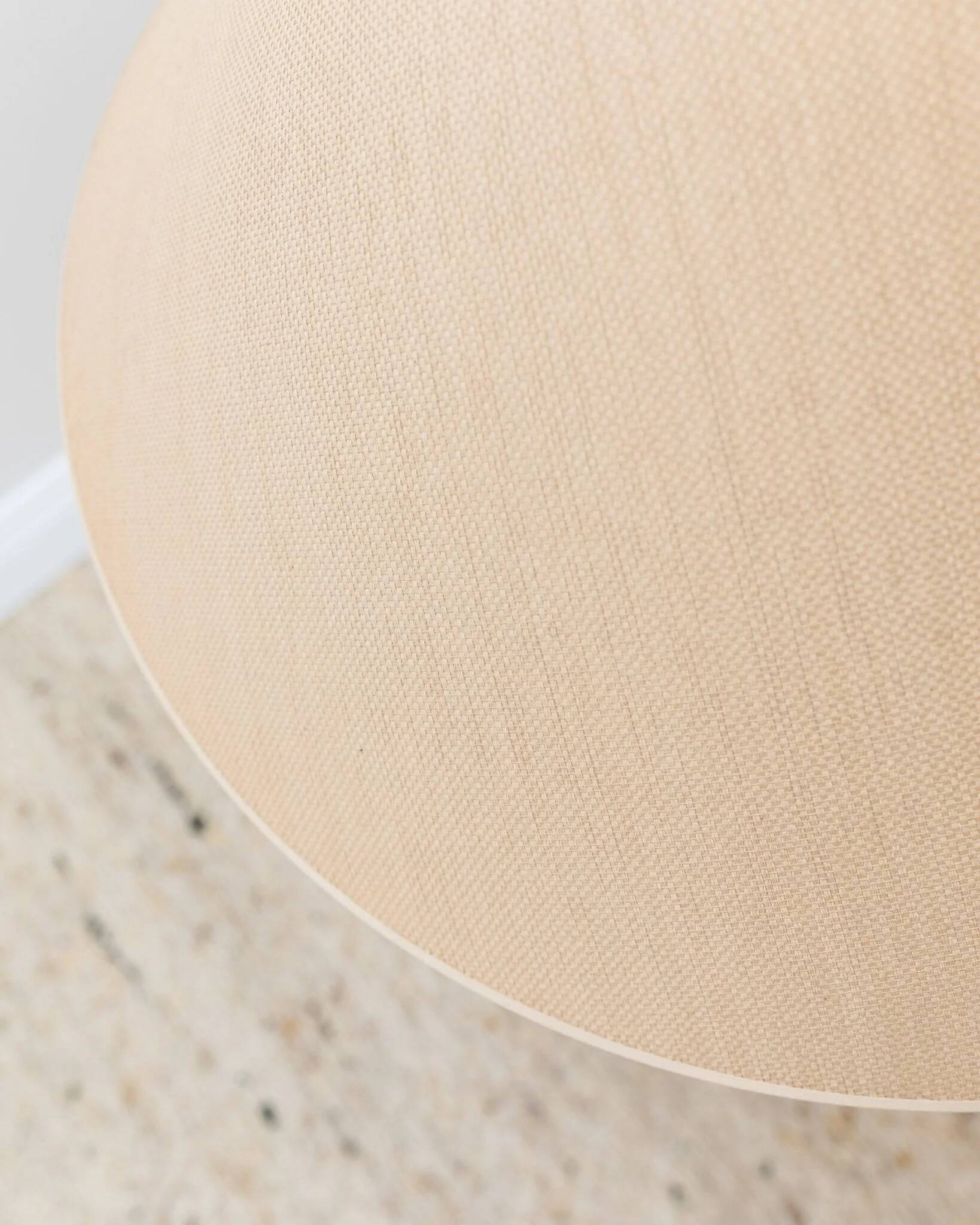 XXL ceramic floor lamp with shade - 1960s