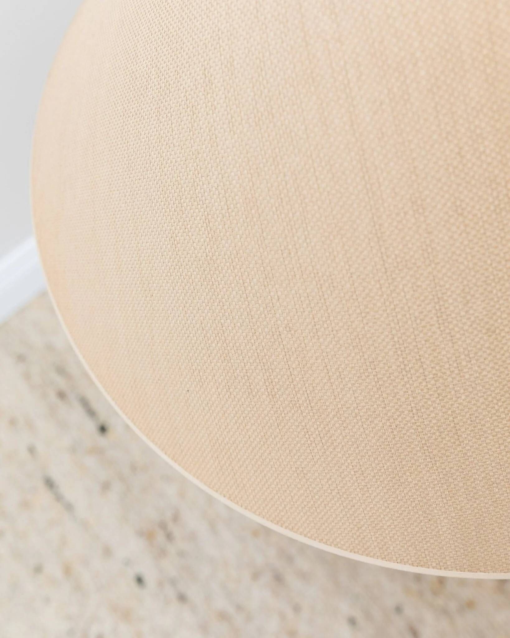 XXL ceramic floor lamp with shade - 1960s