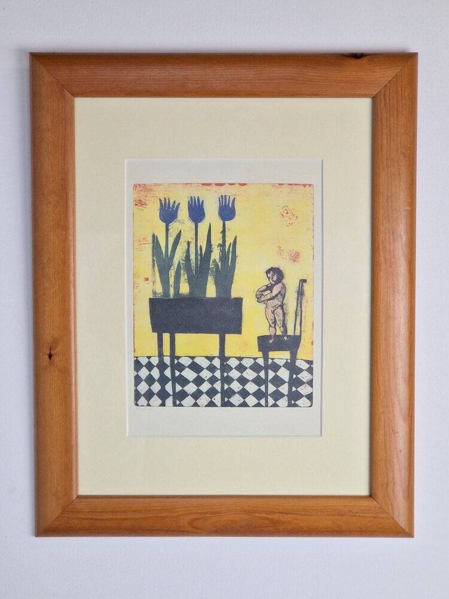 Eliza Kopec, Primavera, 1990s, Lithograph, Framed