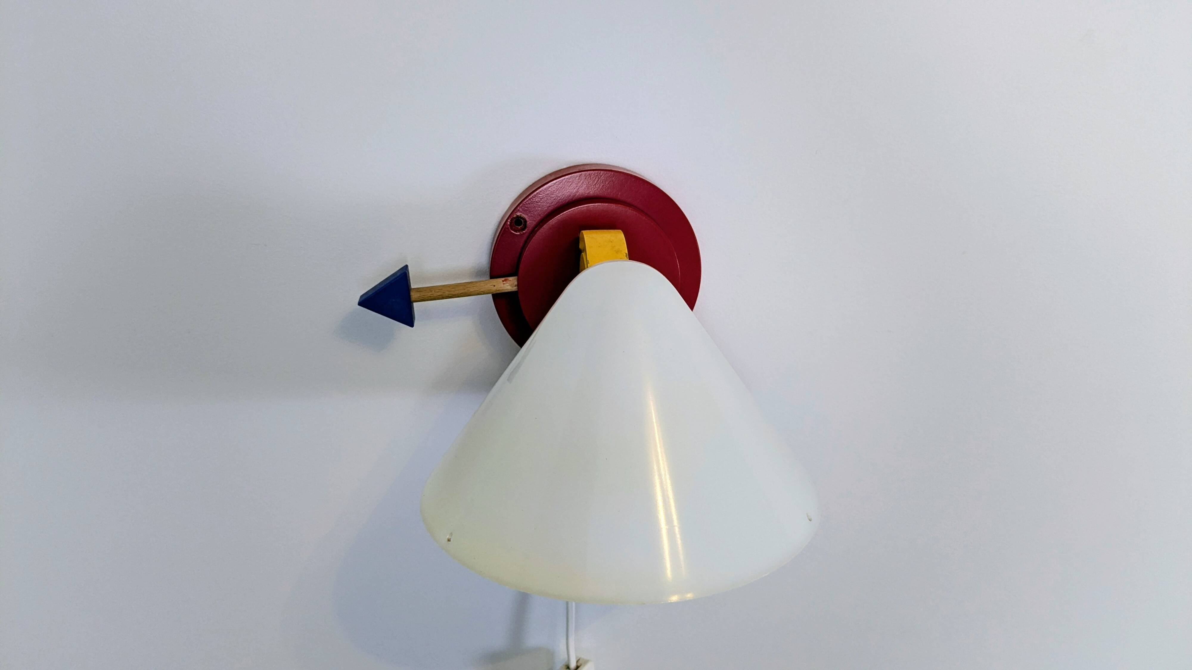 Vintage IKEA Stoja wall lamp – 1980s Memphis design
