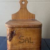 Old wooden salt box