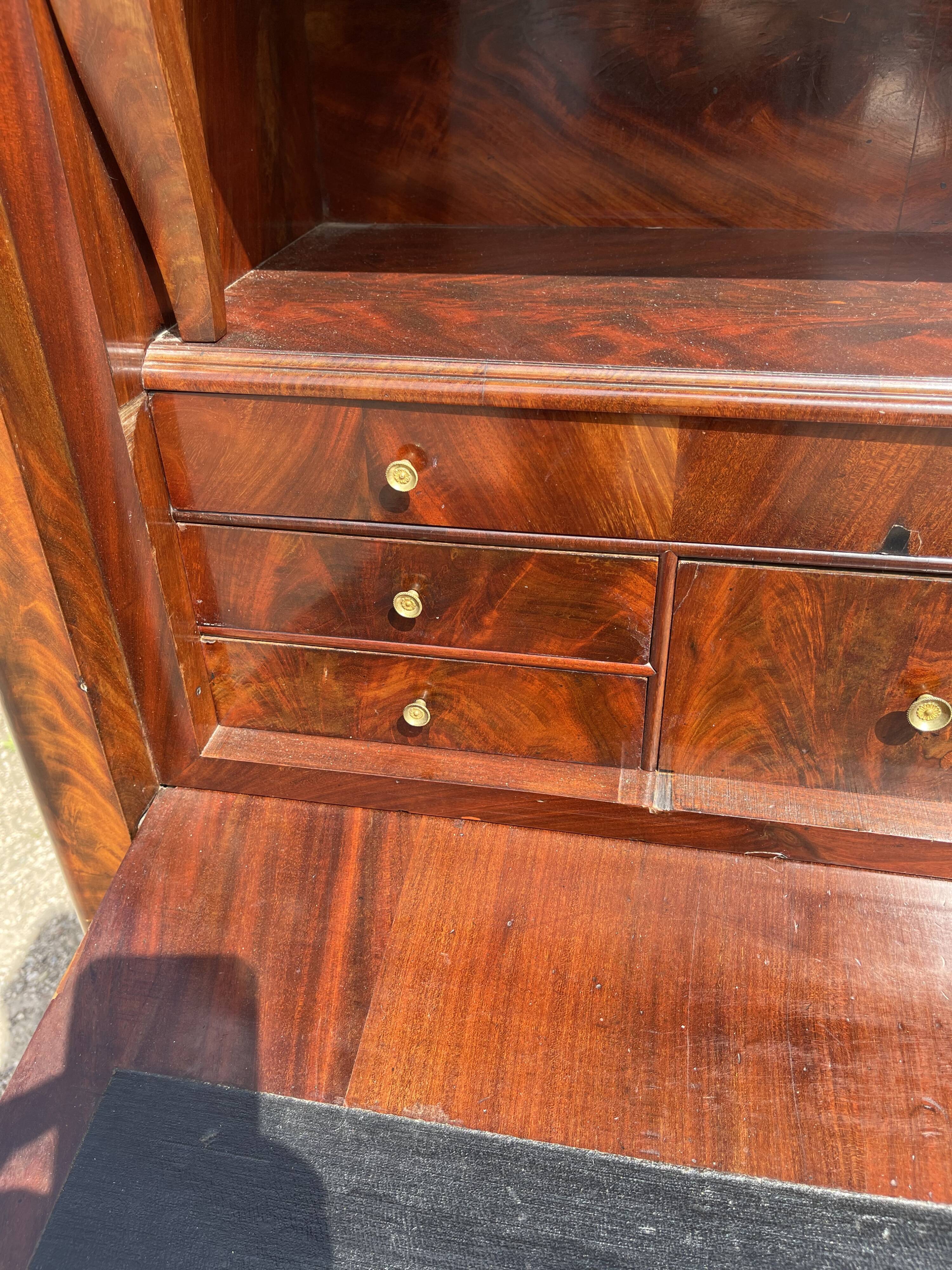 Mahogany Secretary restoration early nineteenth