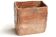 Rectangular ceramic vase, abstract decoration in relief, 70s