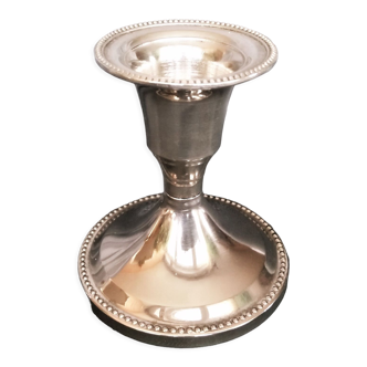 Candle holder chrome chrome beaded decoration