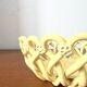 Coupe tressée céramique jaune  (23 cm)