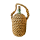 Glass bottle with braided rope, 60s