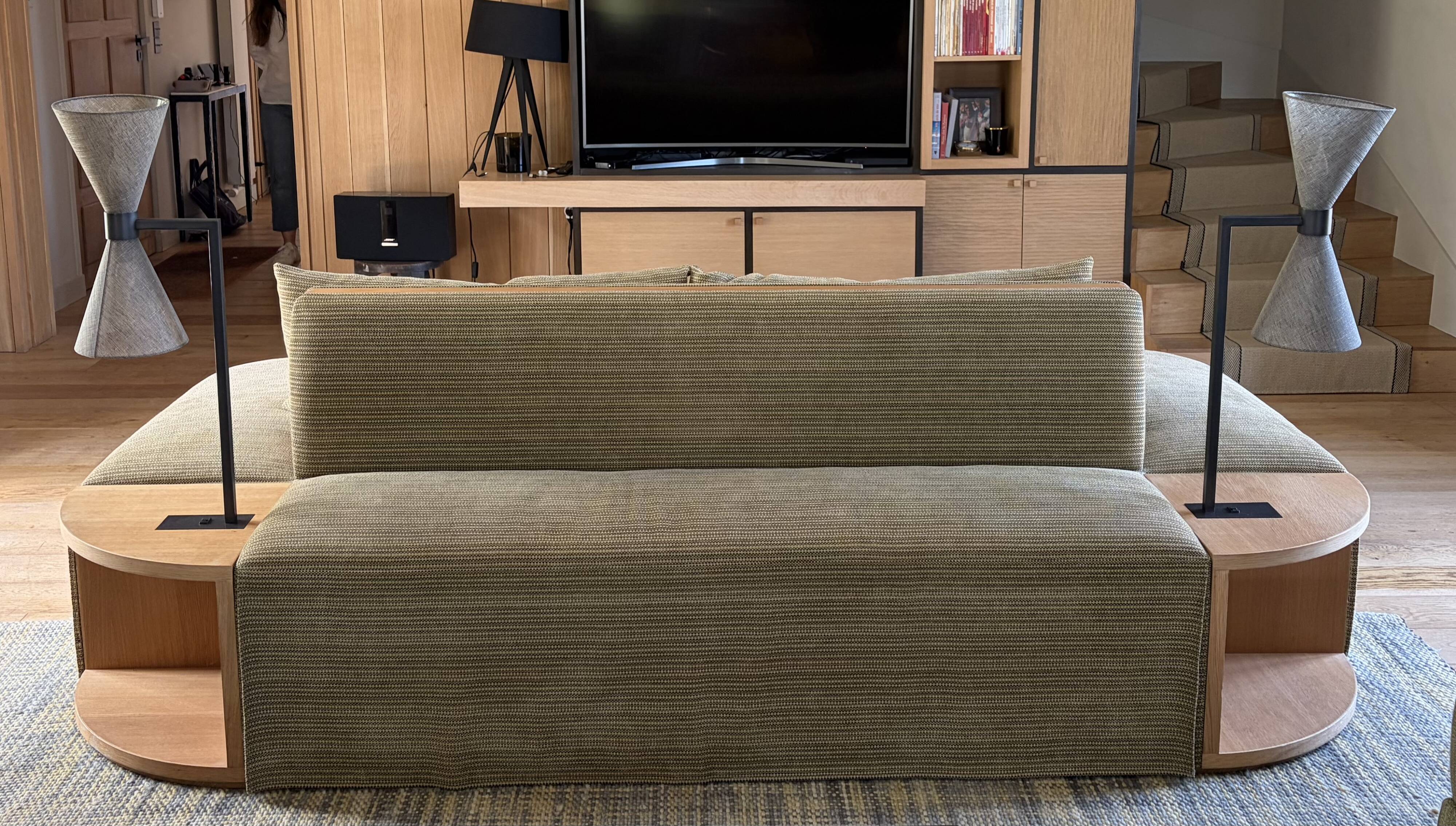 Custom double-sided sofa