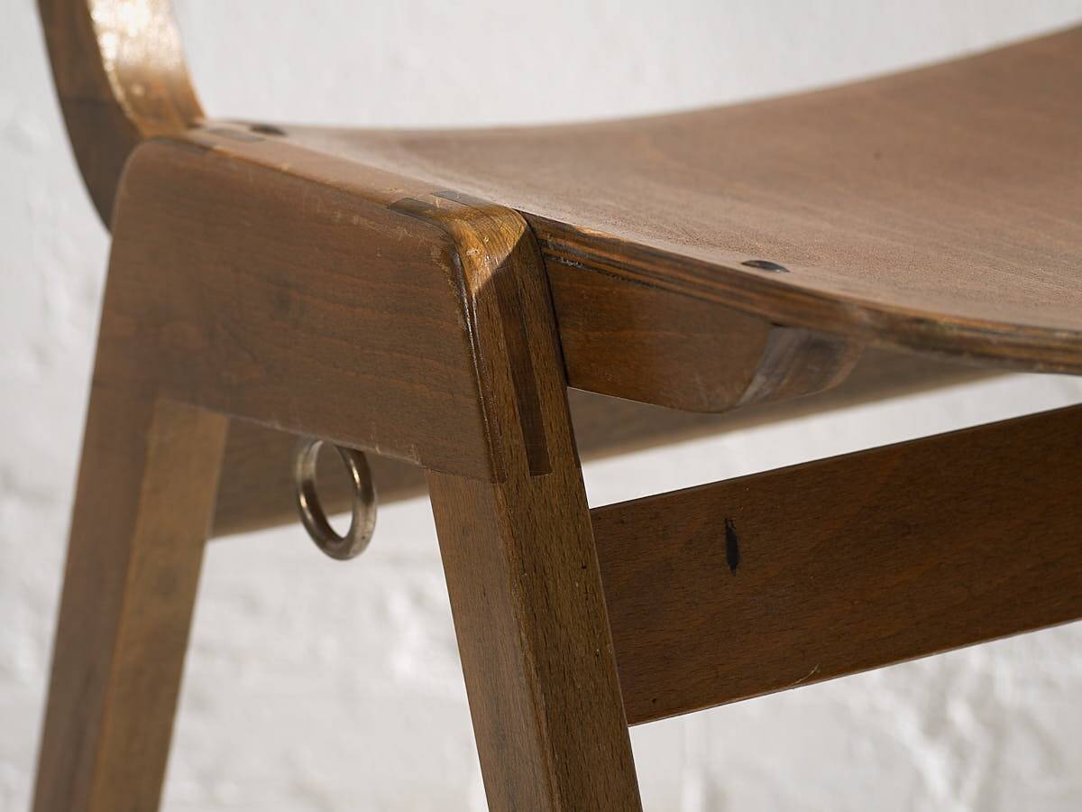 Vintage Thonet Dining Chairs (c.1950). Set of 6 pieces