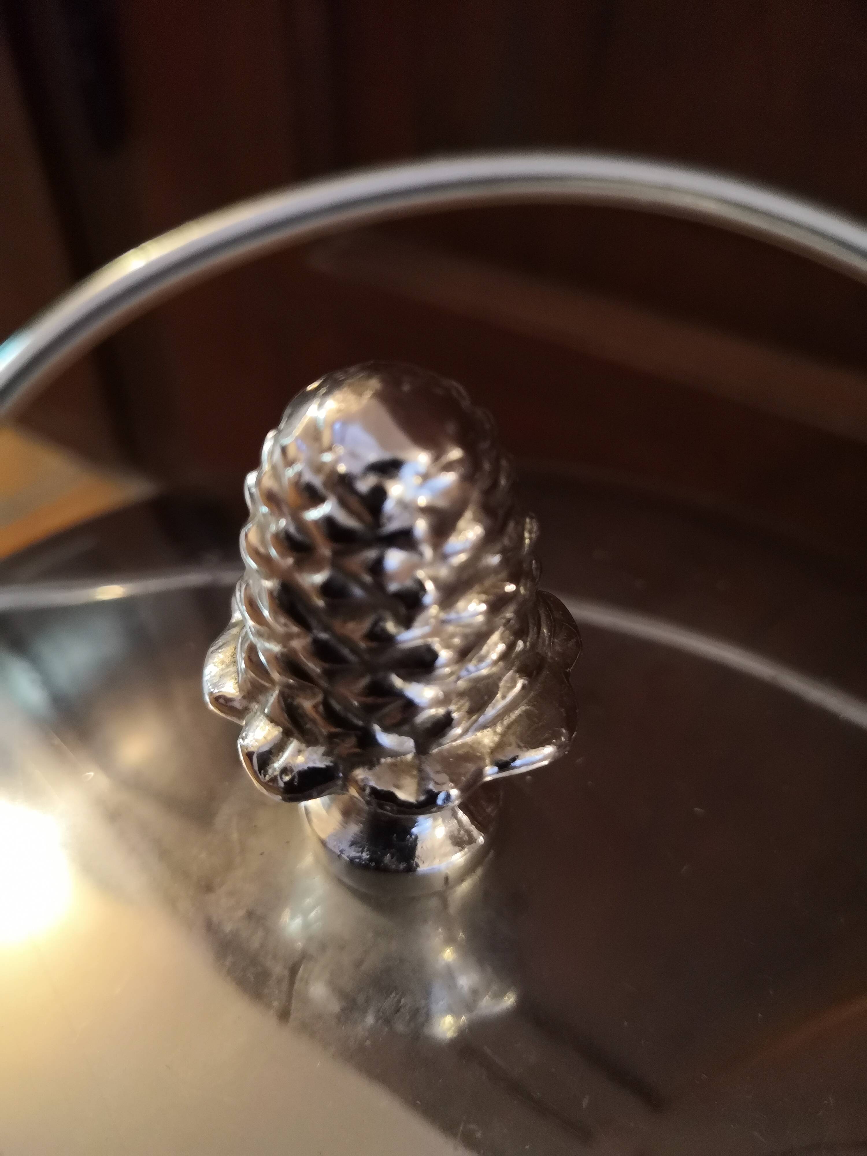 Vintage stainless steel ice bucket from the 70s