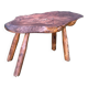 Table basse moderniste brutalist forme-libre reconstruction 1950