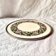Antique ceramic trivet - floral decoration