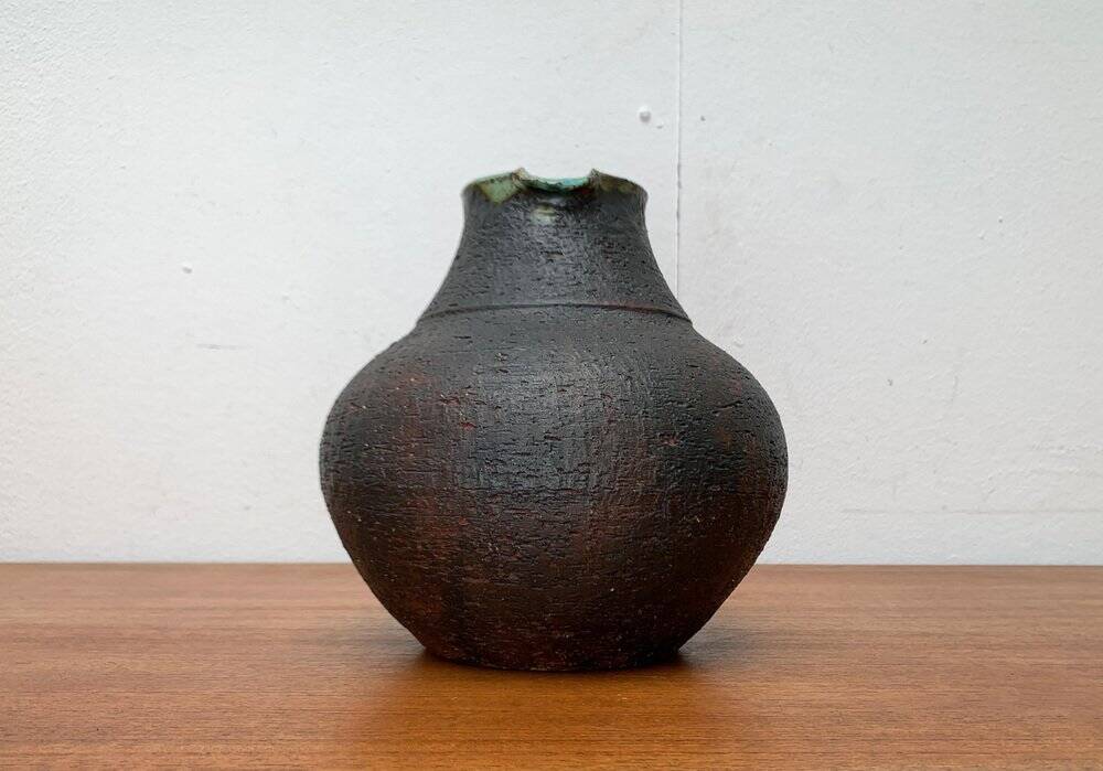 Large Vase Carafe from Brutalist Studio Mid-Century by Gerhard Liebenthron, Germany, 1960s