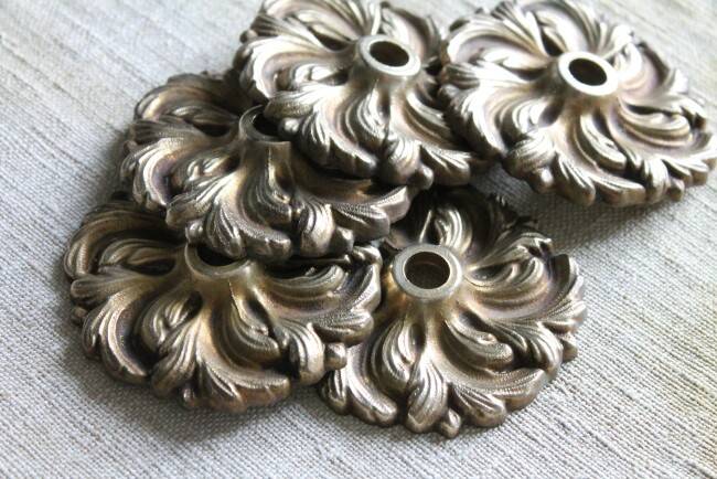 1 bronze decoration, bronze cover, furniture decoration, handle trim, locksmithing, 3343