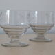 Set de 2 verres à pied, ciselé, art déco
