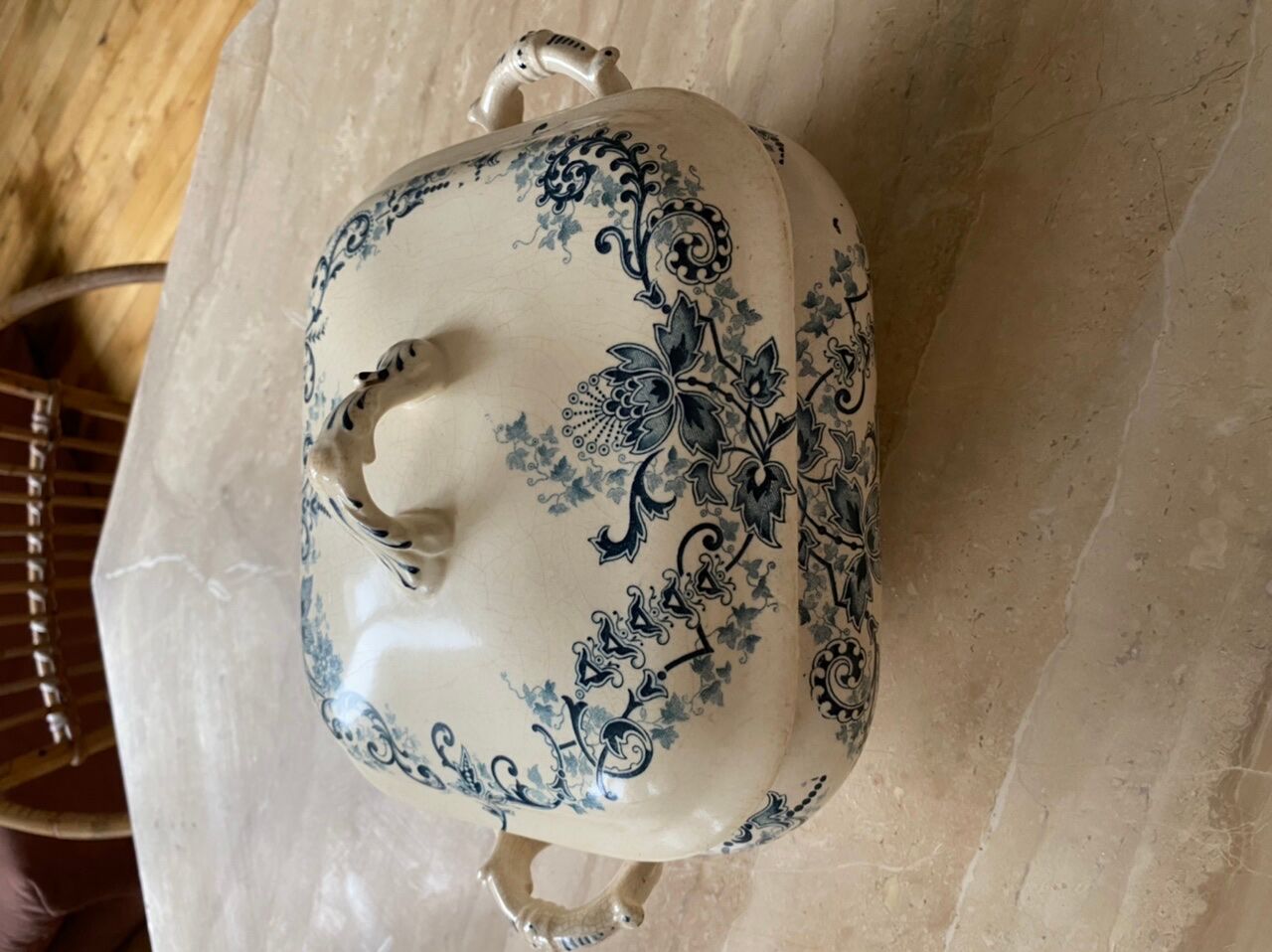 Soup bowl in iron earth HB boulenger