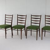 Set van 4 Pastoe ST09 teak stoelen 'Bilderdijk'