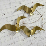 Vintage curtis jere modern brass wall sculpture