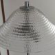 Table lamp, glass chandelier, antique frosted.