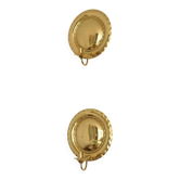 Pair of Swedish Mid-Century Brass Wall Sconces