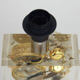 Resin lamp with inclusions by Pierre Giraudon