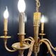 Louis XIV chandelier in gilded bronze – 6 light arms