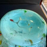 Art Nouveau glass vase with variegated bottom