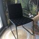 Pair of designer black chairs