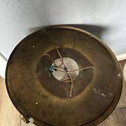 Large Art Deco ceiling light, brass and glass, 1920s
