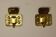 A pair of mid-century Swedish brass wall lights.