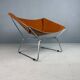 Pierre Paulin AP-14 cognac leather armchair for A. Polak, 1955