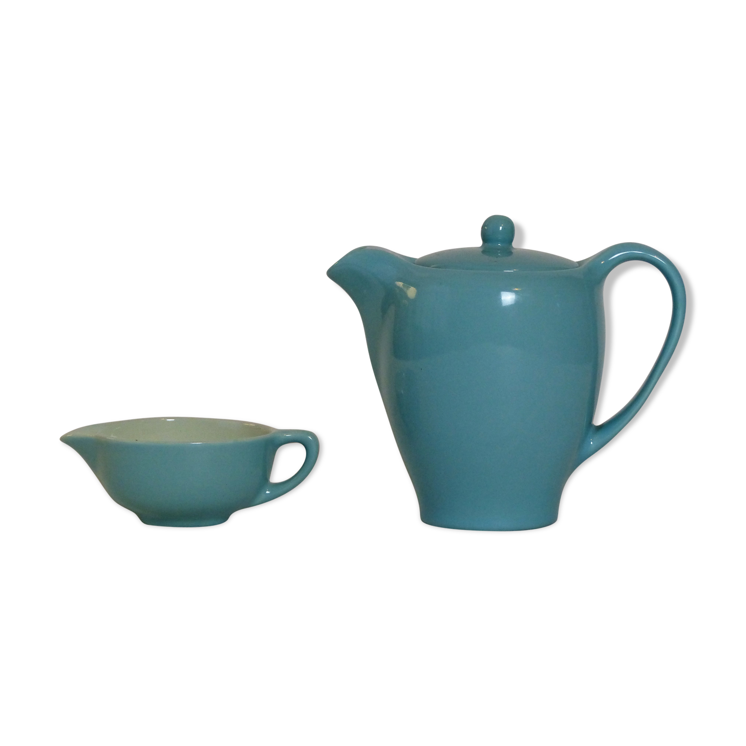 Teapot and its milk pot