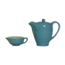 Teapot and its milk pot