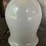 Pair of vintage brass and glass wall lights