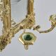 Appliques en laiton antique avec miroirs, Suède