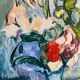 Nature morte aux pommes et fleurs