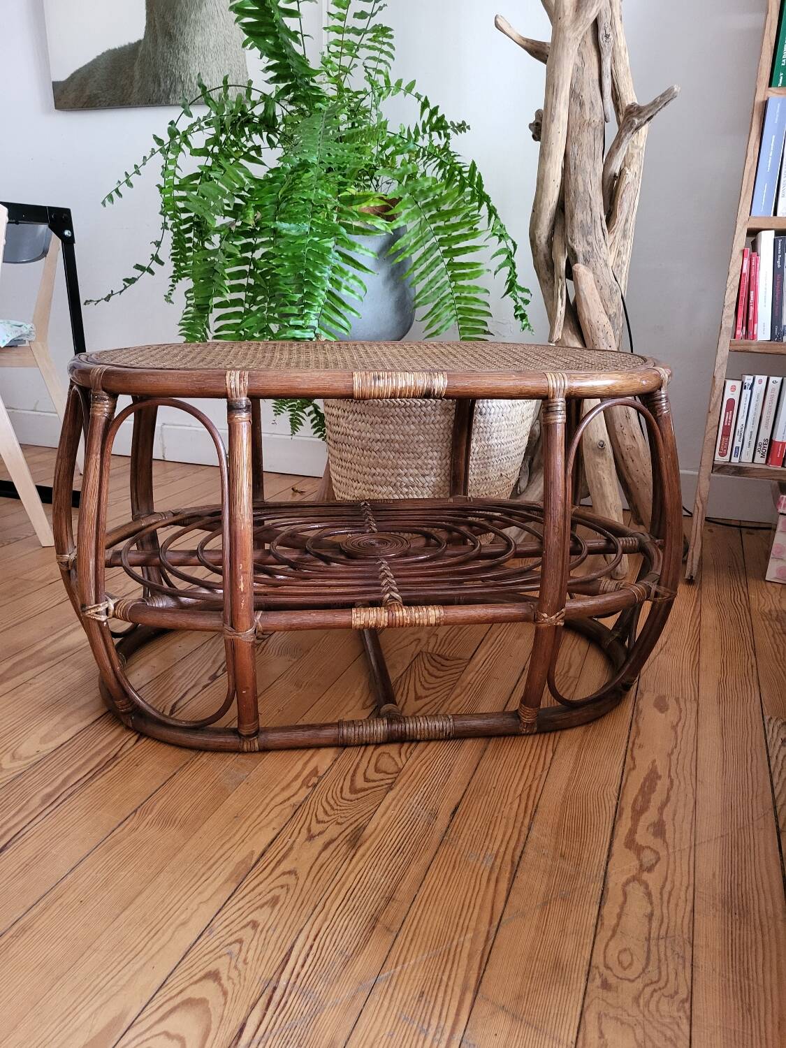Rattan coffee table
