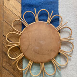 Rattan sun mirror